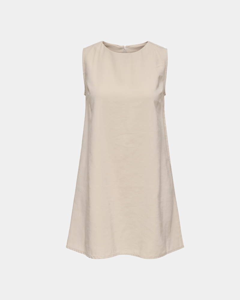 ONLY 15364156 ARIS LIFE Vestidos  Manga corta Mujer Beige