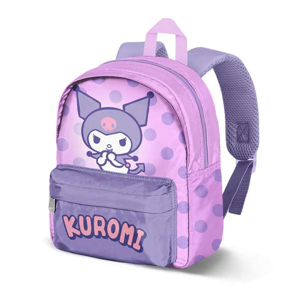 Mochilas Infantiles Sanrio Kuromi, Hello Kitty y My Melody, Ligeras y Resistentes, Compartimento Principal con Cremallera, Bolsillo Frontal, Tirantes Ajustables, para Cole y Viaje