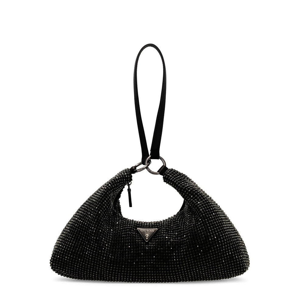 Guess..  Bolso Gleam con Strass HWEM22-48720-BLA , para Mujer
