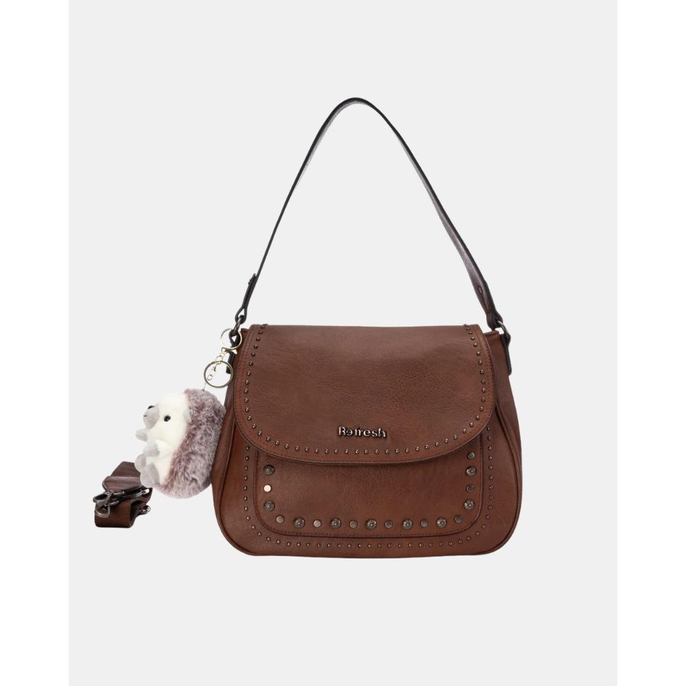REFRESH 183440 Bolsos Bandoleras Mujer Marrón