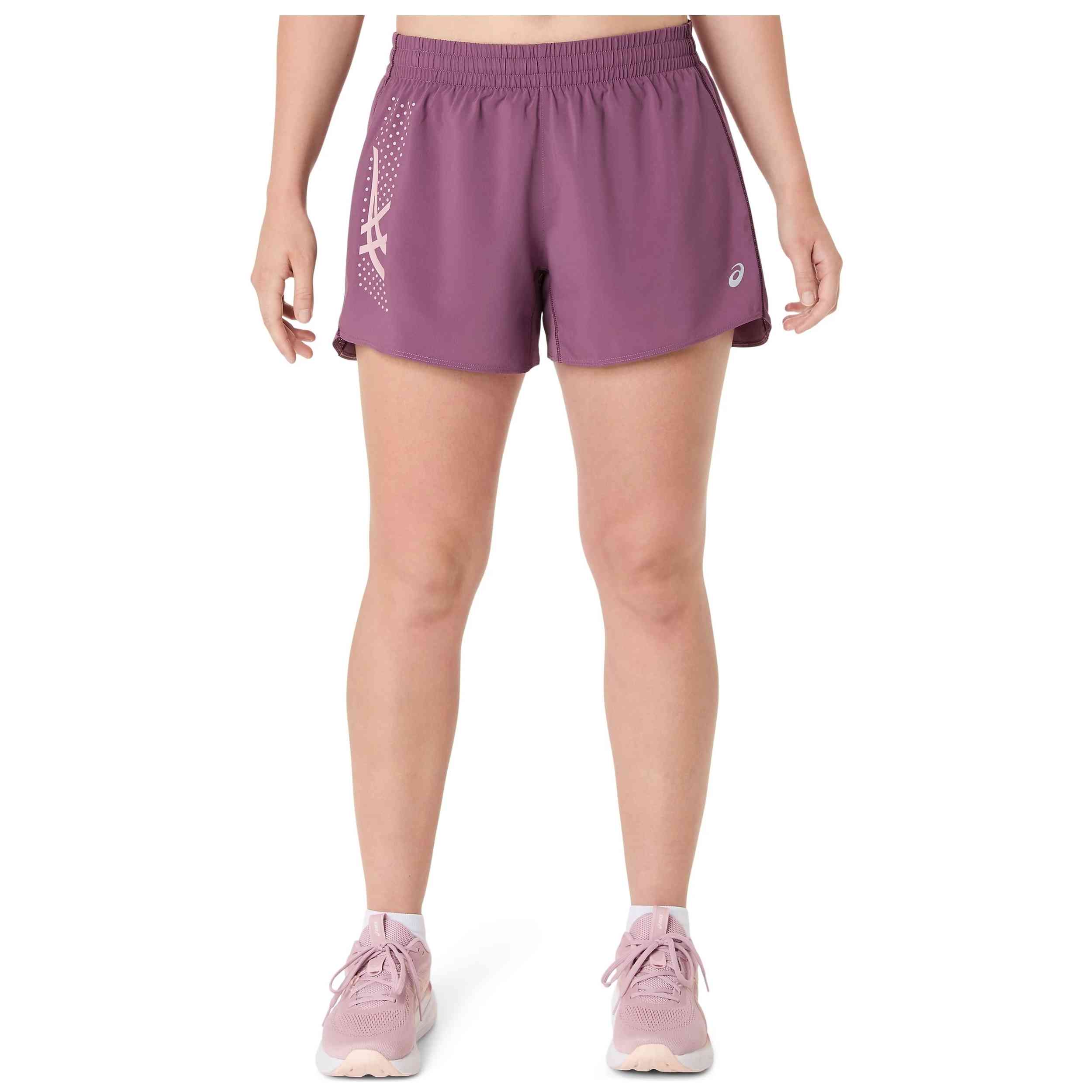 Pantalon Corto Asics modelo Icon 4'' Short para Mujer en color Morado