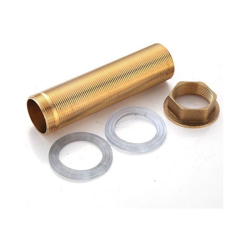 CA Kit de reparación de grifos, grifo mezclador de 1 altura, kit de accesorios de fijación roscados de latón (M30-100 mm)