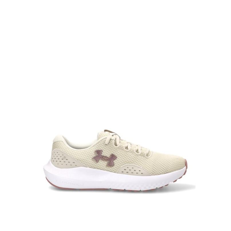 Zapatillas Running Under Armour - Mujer - Suela Plana - Modelo 3027007 - Color Beige