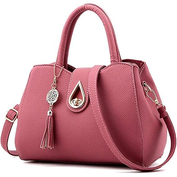 Bolso de cuero sintético para mujer, con asa superior, cartera de dama, elegante, para trabajo, ataché, bolsa de mano