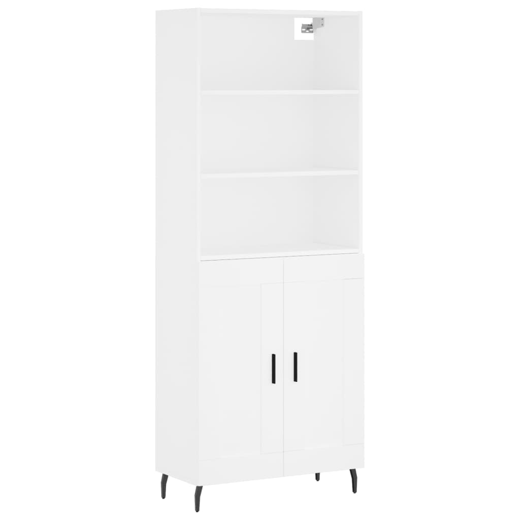 Aparador Alto de Madera Contrachapada 69,5x34x180 Cm - Vidaxl