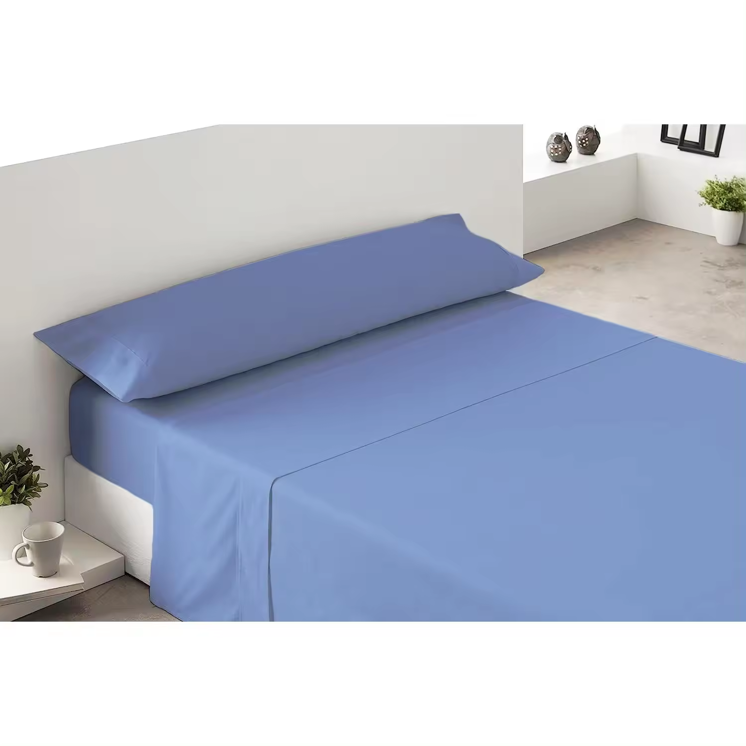Juego de Sábanas 100% Poliéster 3 Piezas, Para Camas de 90/105/135/150/180/200cm, Profundo hasta 30cm Sabanas, Funda de Almohada - Bajera Ajustable Elastica y Encimera.