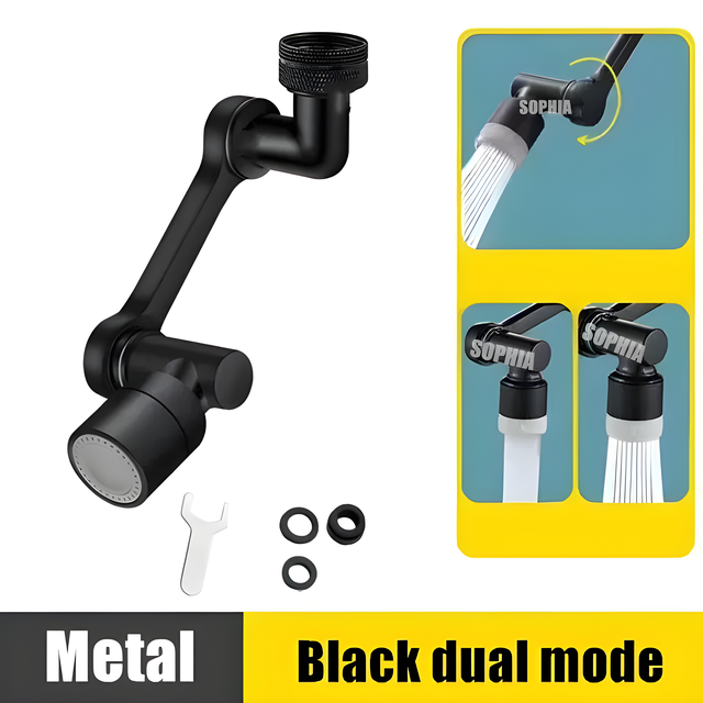 Rotación 360 ° Cabeza De Sprinkler Agua Caliente Y Fría Grifo de Cascada para Cocina, grifería de fregadero de Agua fría y Caliente, Inoxidable