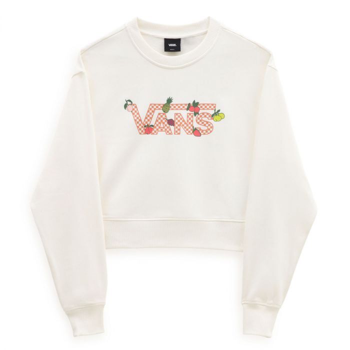 Sudadera Mujer Vans Blanca Crop