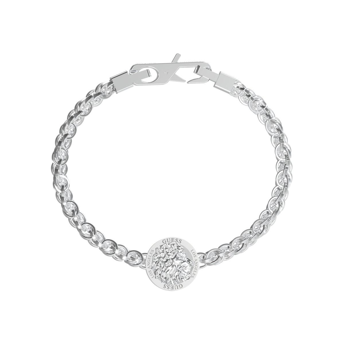 Guess Pulsera Hombre Lion King De Acero Plateado Jumb03012jwsts