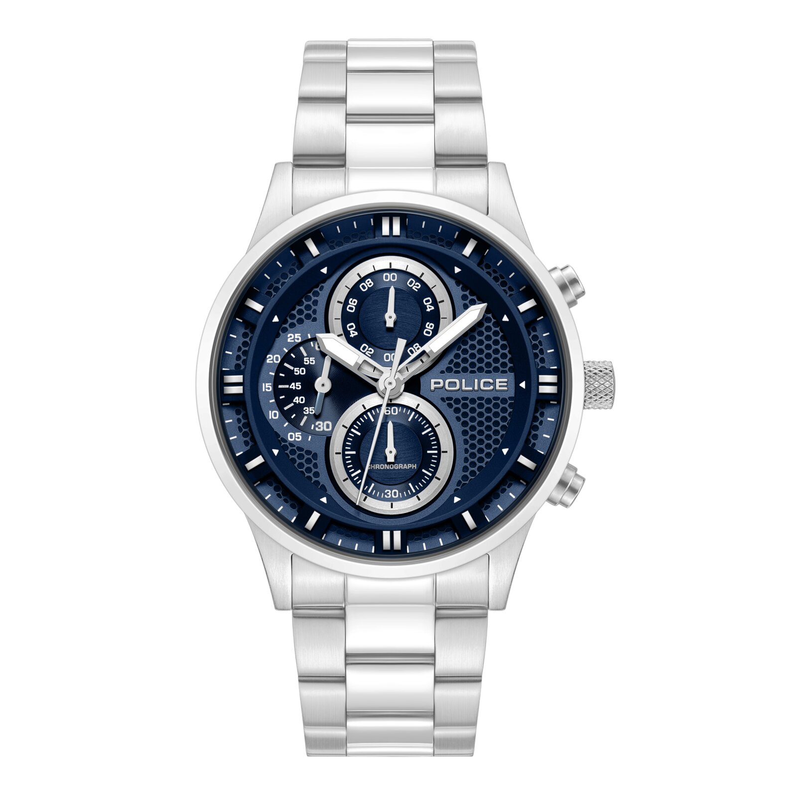 Police Reloj Hombre Caja De Acero Pulsera Acero De Color Plata Resistente Al Agua 5 Atm Pewgk0092502