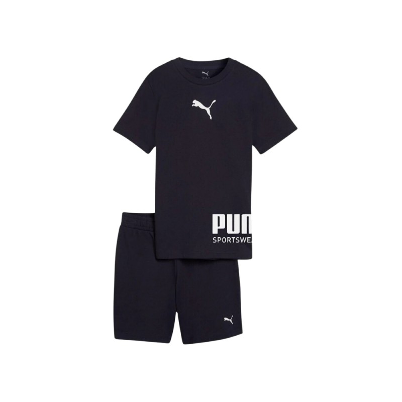 Conjunto Corto Puma Marino Sport 693335-16 Niño