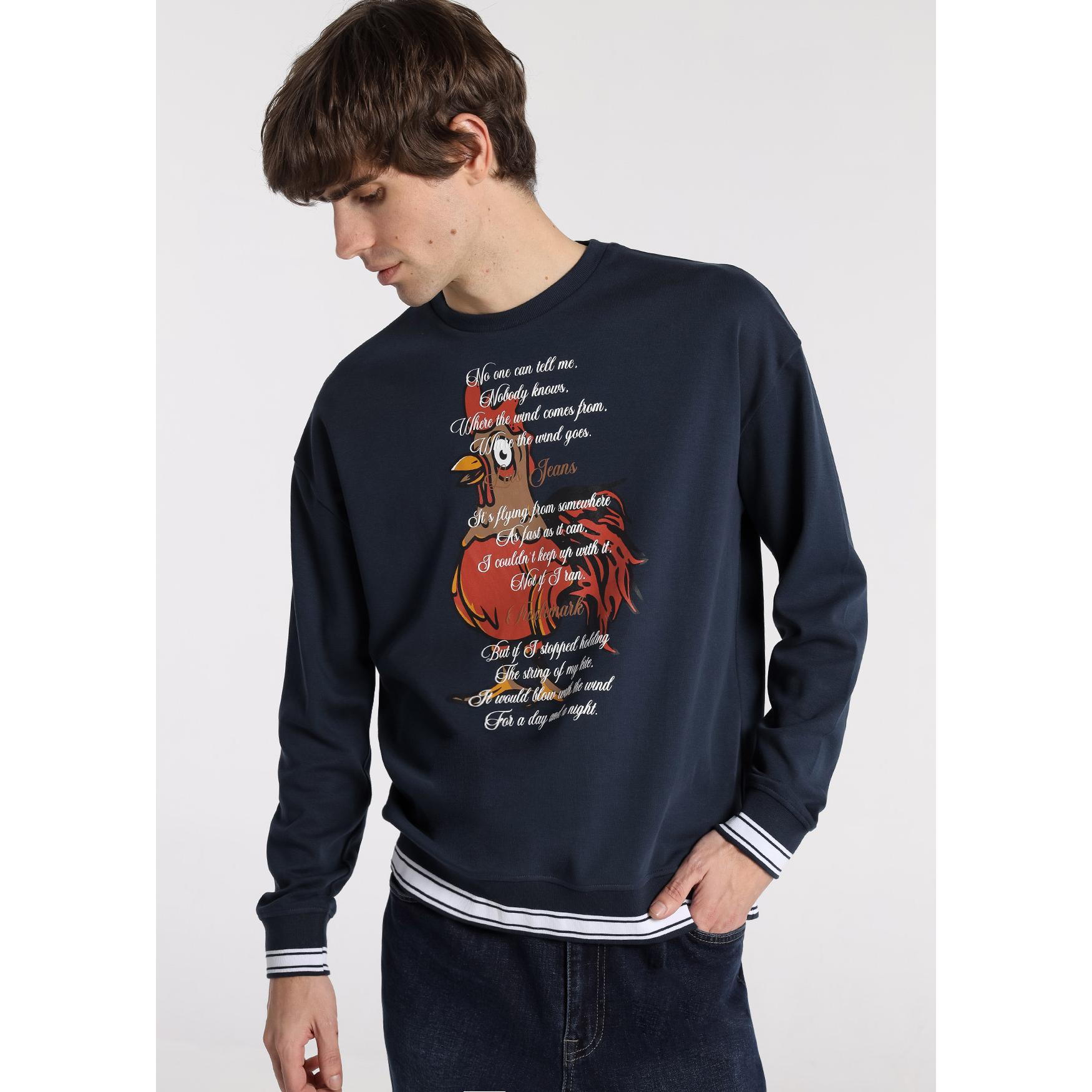 LOIS JEANS - Sudadera con cuello caja