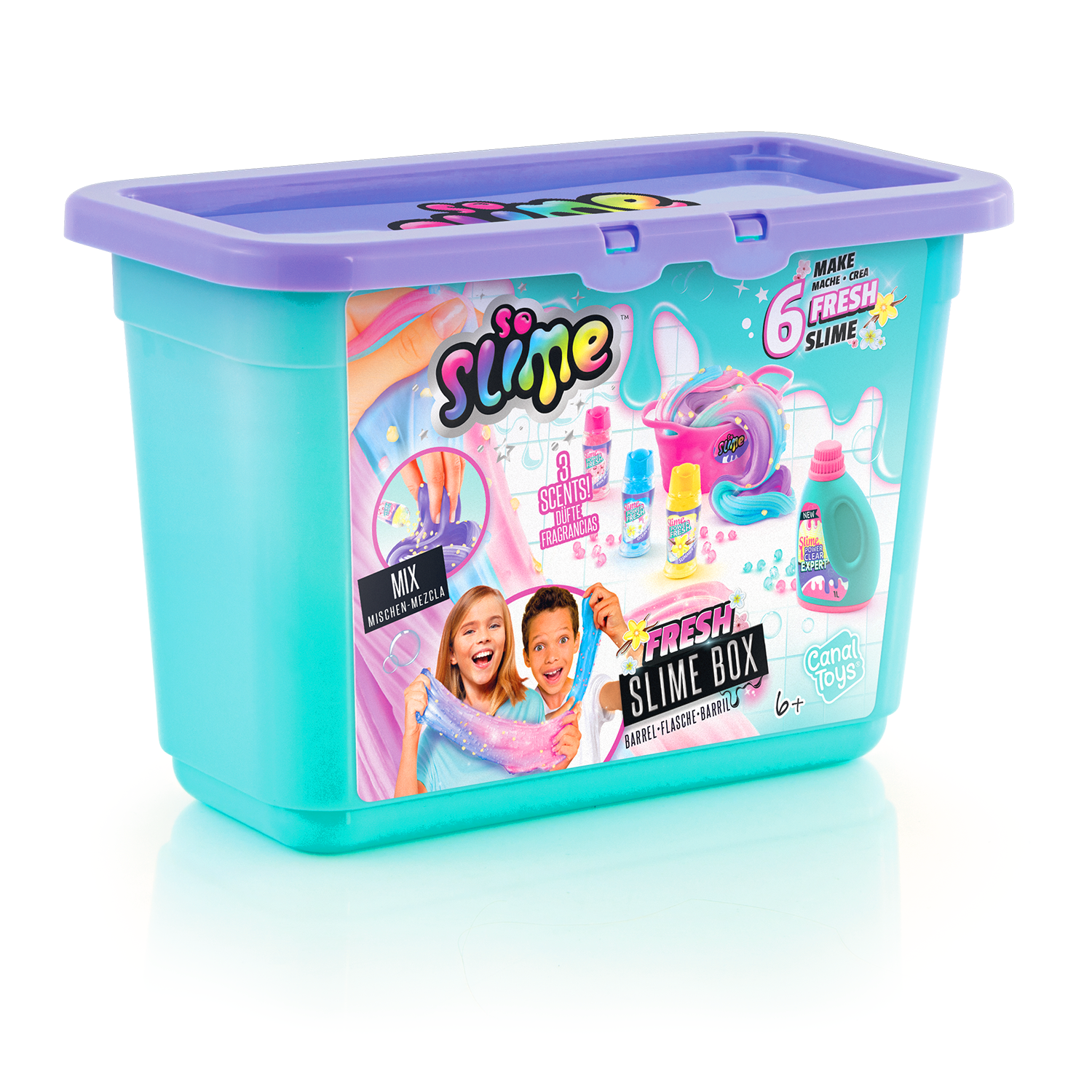 Kit de 6 Slimes Suavizantes - Fresh Slime Box - So Slime - Canal Toys - SSC245