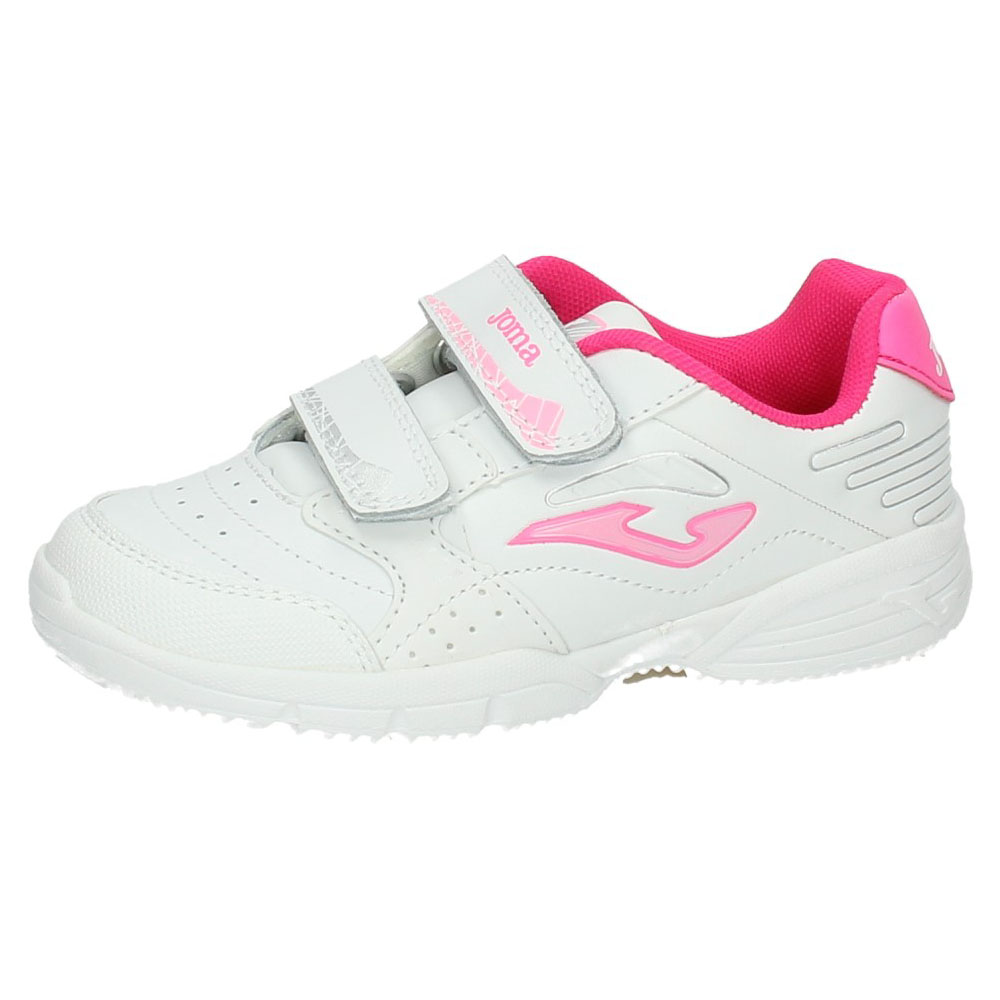 Últimas Tallas marca JOMA para outlet en color blanco-rosa. TENIS PUNTERA
