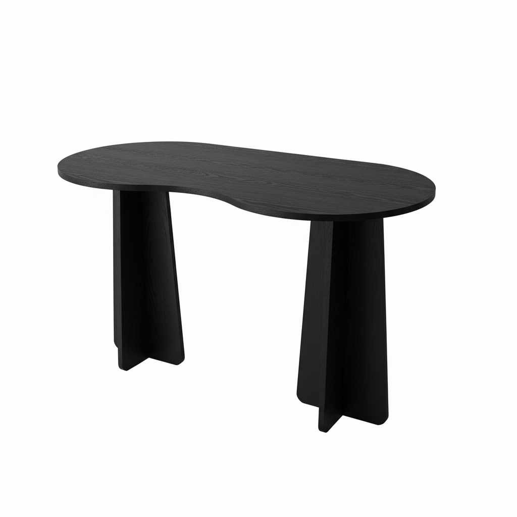 Habitat y Jardin - Escritorio de madera <<Infini>> 120 x 60 x 75 cm - Negro