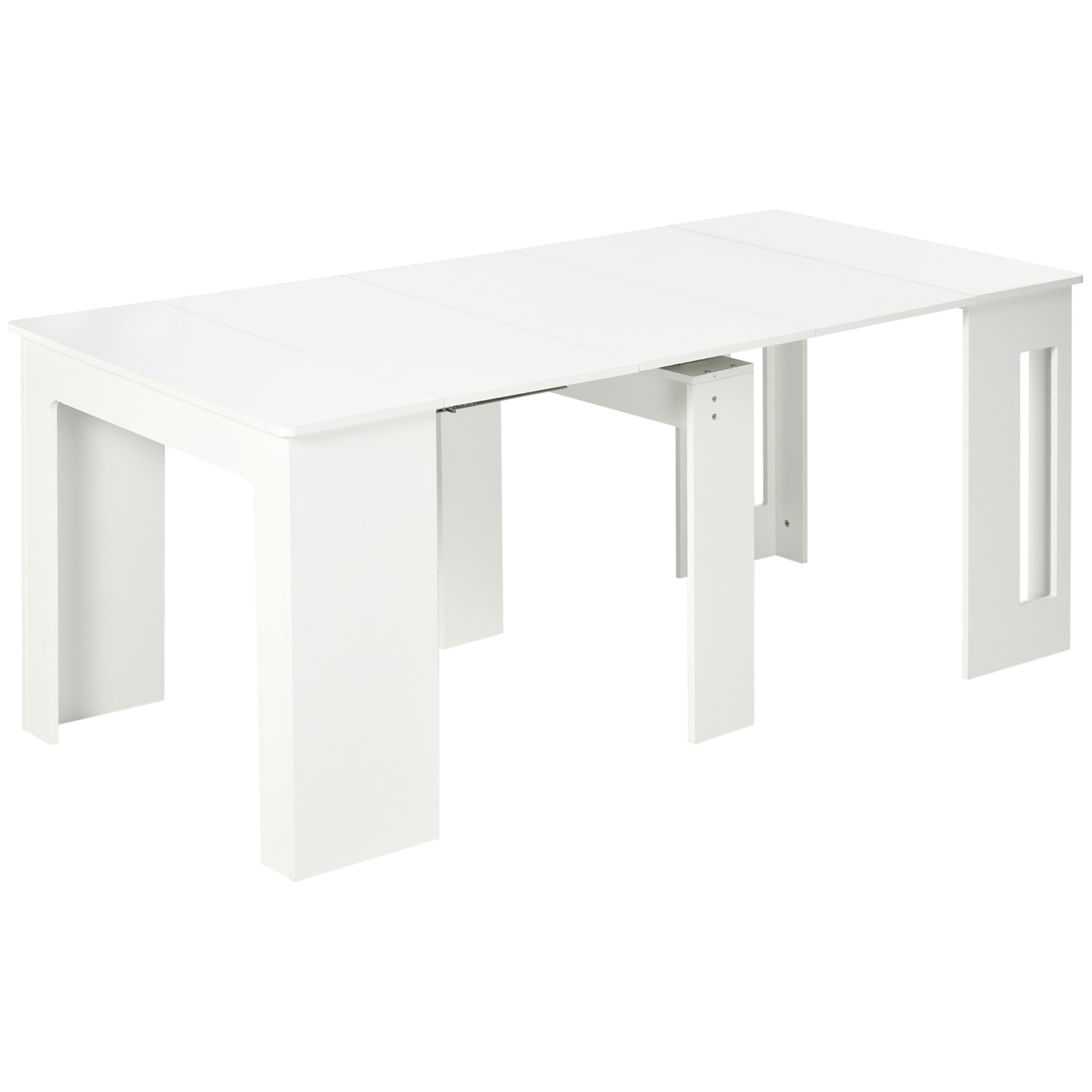 HOMCOM Mesa de Comedor Extensible para 4-6 Personas Mesa Consola con Alas Abatibles Mesa Auxiliar Multifuncional para Estudio Cocina Carga 60 kg 180x85x75 cm Marrón
