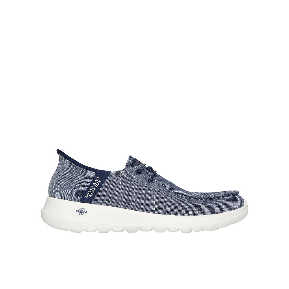 Skechers Go Walk Max - With Ease Zapatillas náuticas para hombre azules en textil 84314