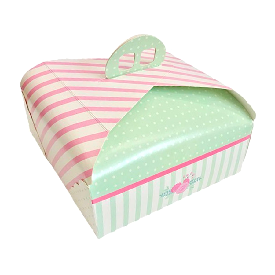 Caja para Tarta Cuadrada con Asa 33 Cm - Transporta Tus Preparaciones con Facilidad