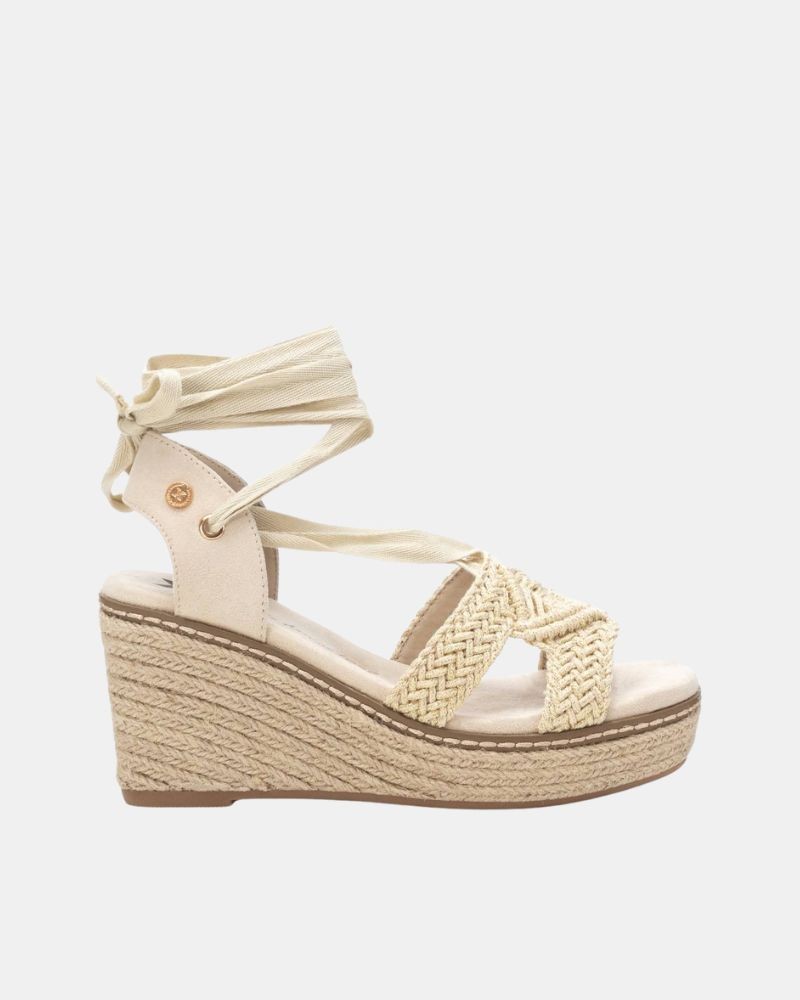 XTI 144058 Sandalias Rafia Mujer Hielo
