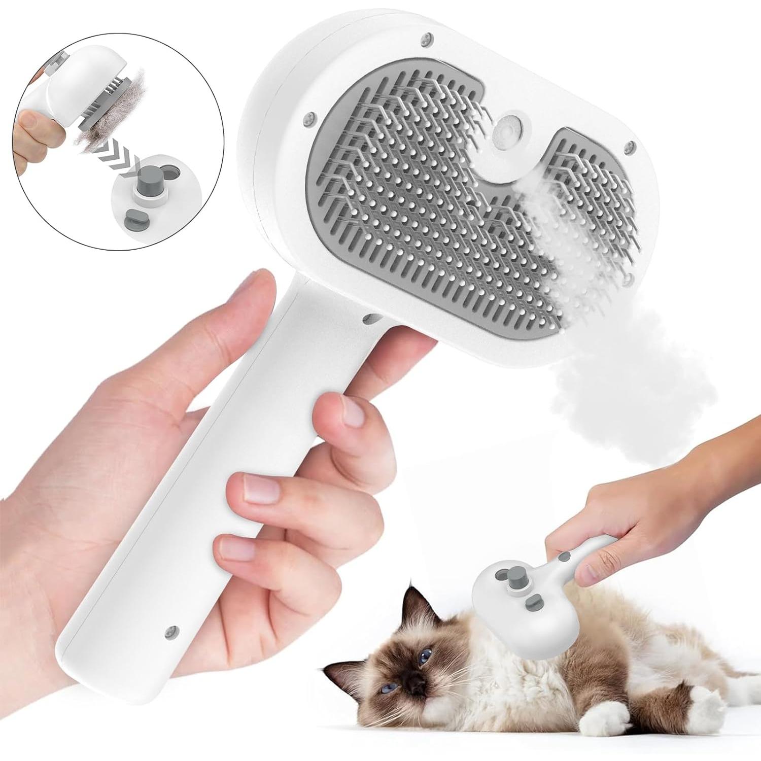 Cepillo de Gato en Spray Autolimpieza Pelo Estático (blanco)