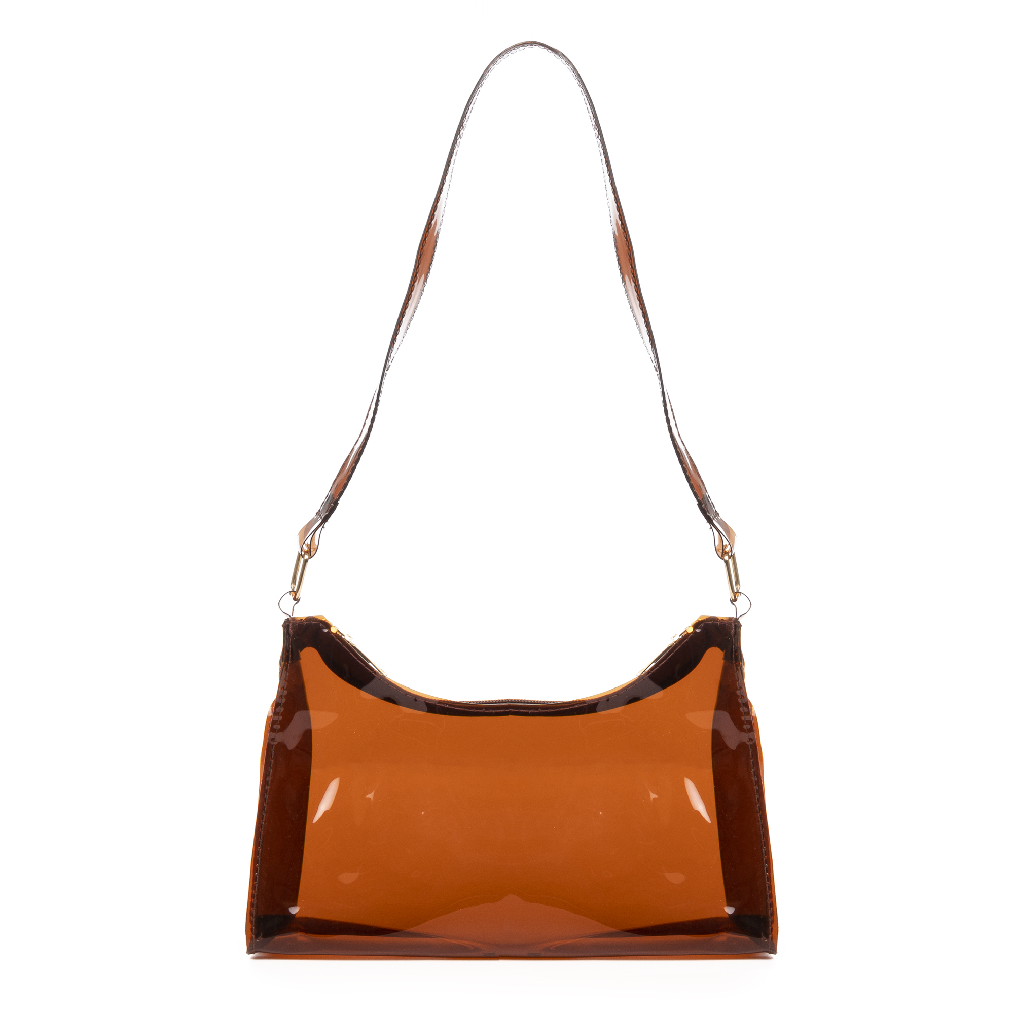 Iria Quintana. Zeri bolso de hombro de PVC transparente.