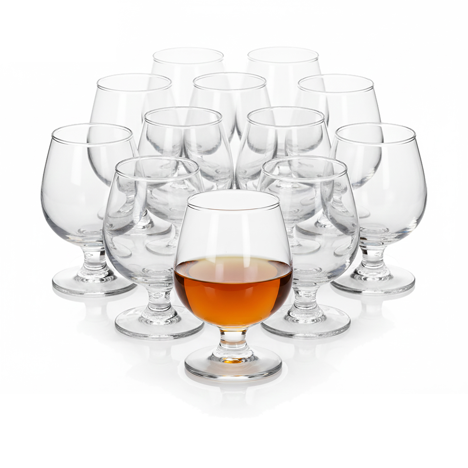 Alessandro - Copa de coñac y brandy Alessandro, cristal transparente resistente, 100/150/200/250/350/500 ml, packs de 6 a 36 unidades, aptas para lavavajillas y hostelería