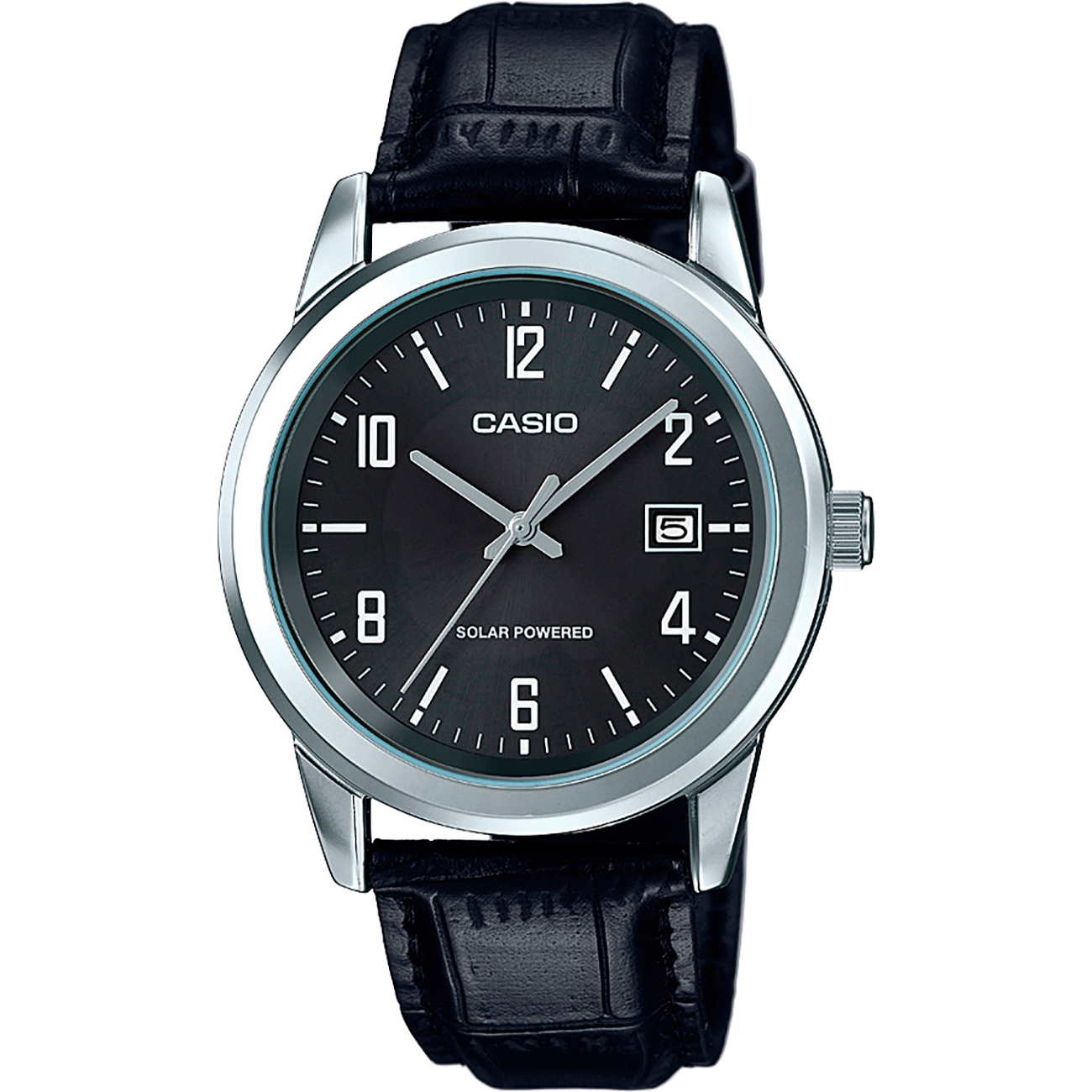 Casio Mtp-vs01l-1b2 Solar Reloj Para Para Hombre Color Negro