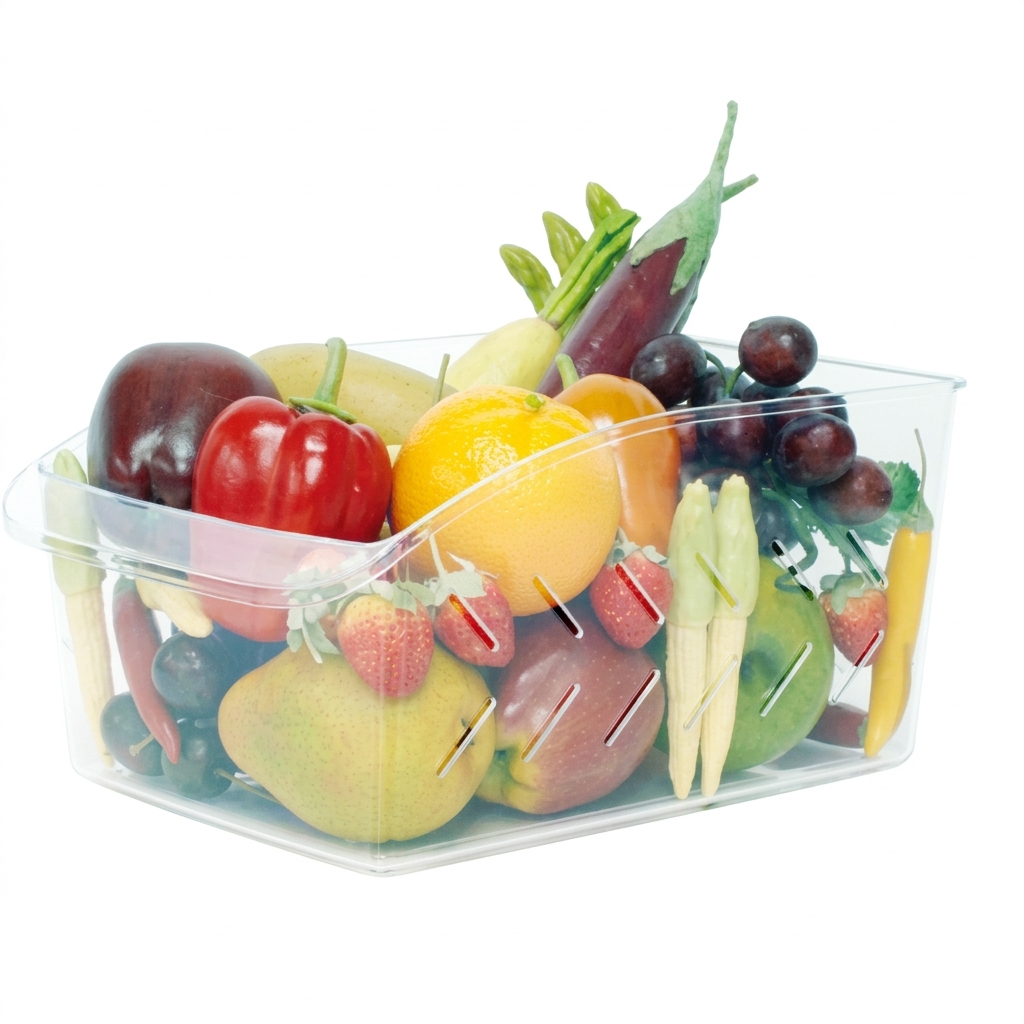 Organizador de Frigorífico 37×13.6x11cm Caja Resistente com Asas Klack