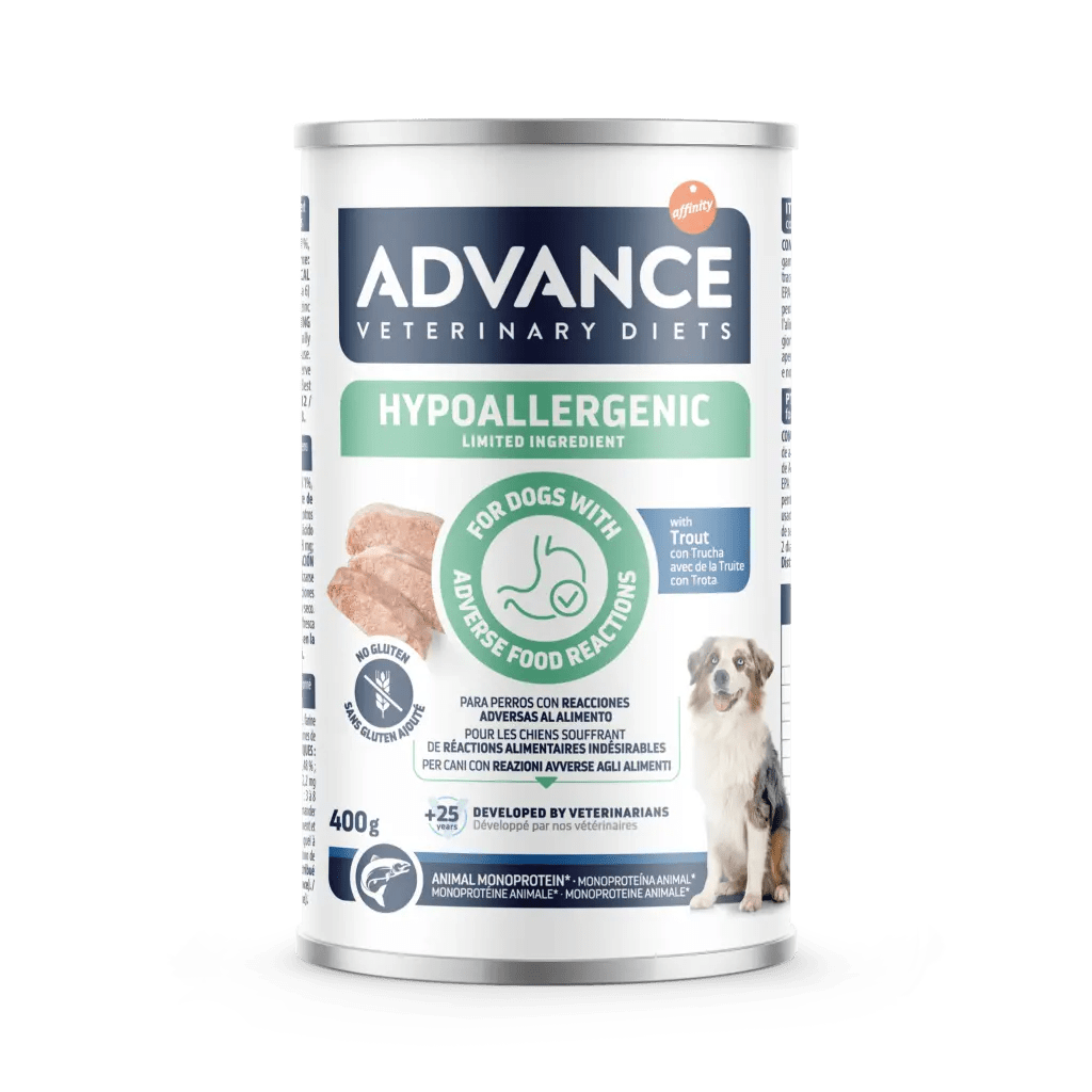 Advance Hypoallergenic Limited Ingredients - Trucha - Alimento Húmedo Completo y Equilibrado Monoproteico - 400 g
