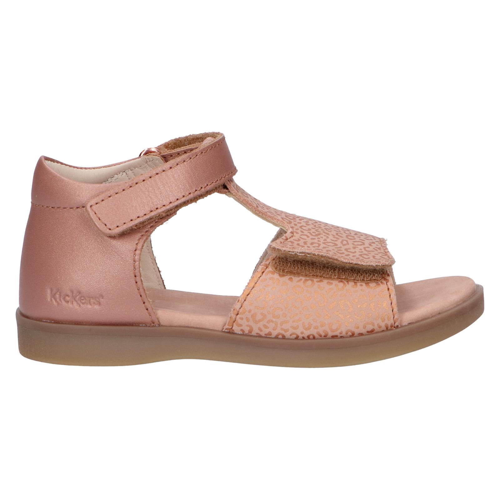 Girl's Sandals KICKERS 784440-10 GIUSTICIA 131 ROSE LEOPARD