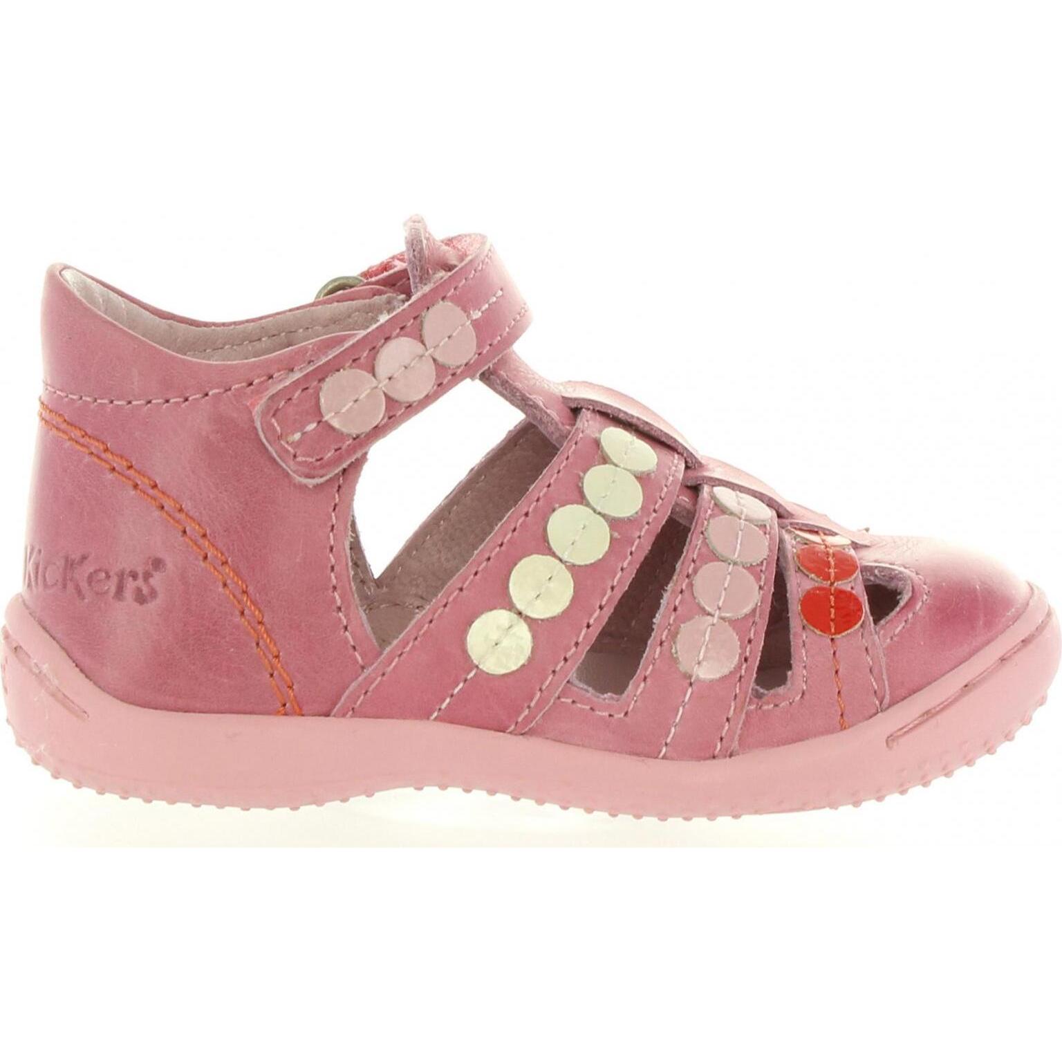 Kickers girl's sandals 469680 -10 gift 133 rose corail