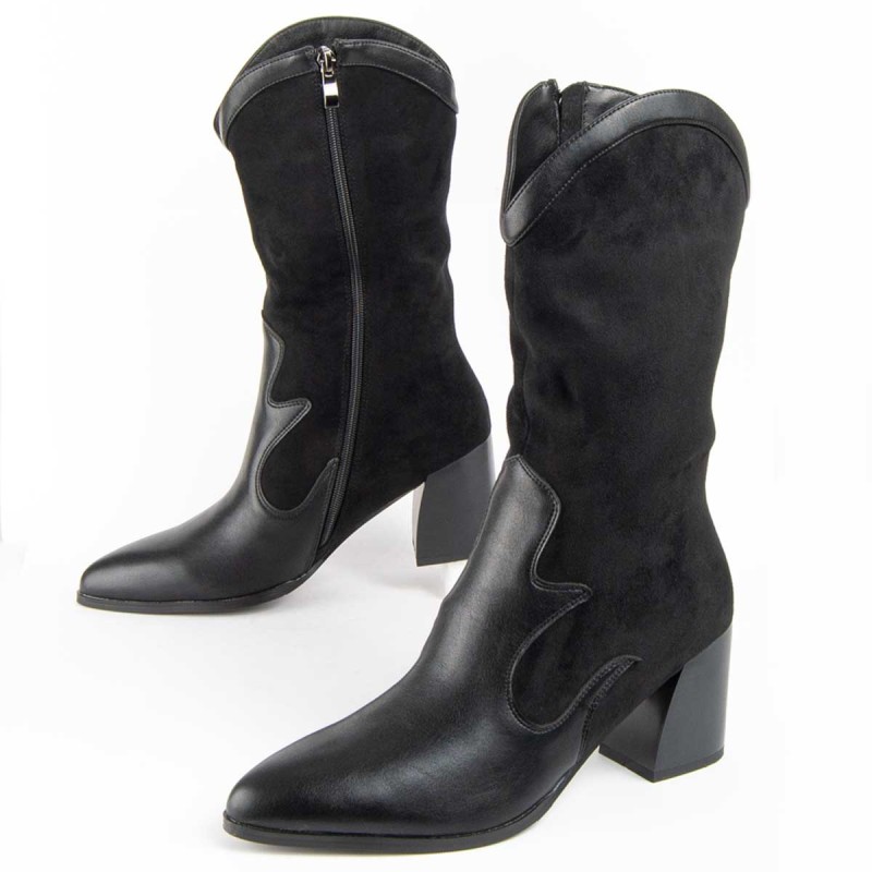 Bota De Tacón Para Mujer.  Montevita  Tejan8  100945