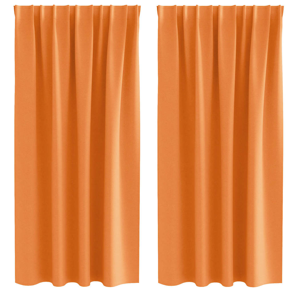 vidaXL Cortinas Opacas con Anillas 2 pcs 175 x 140 cm Poliéster