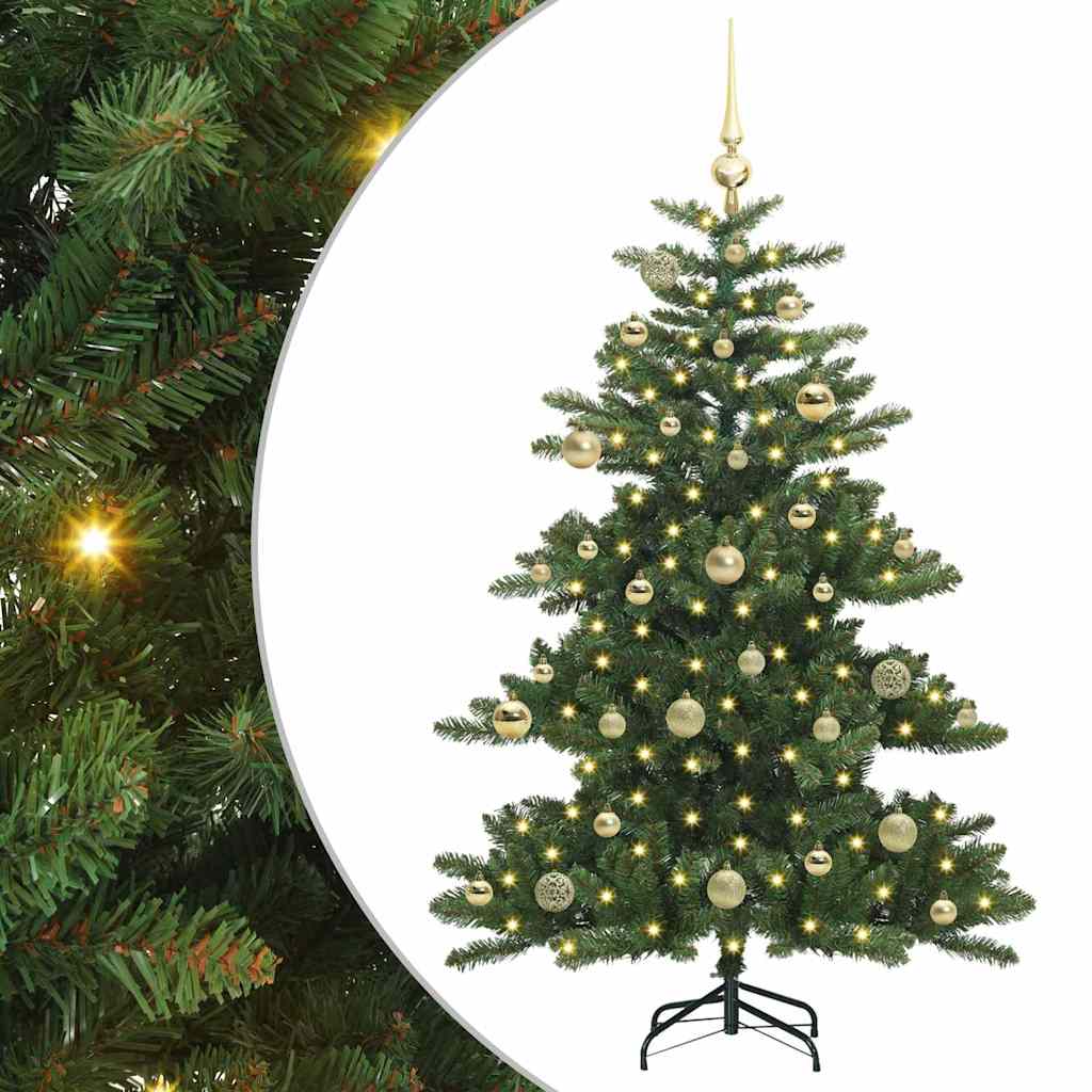 vidaXL Árbol de Navidad artificial con ramas articuladas Verde 150 cm