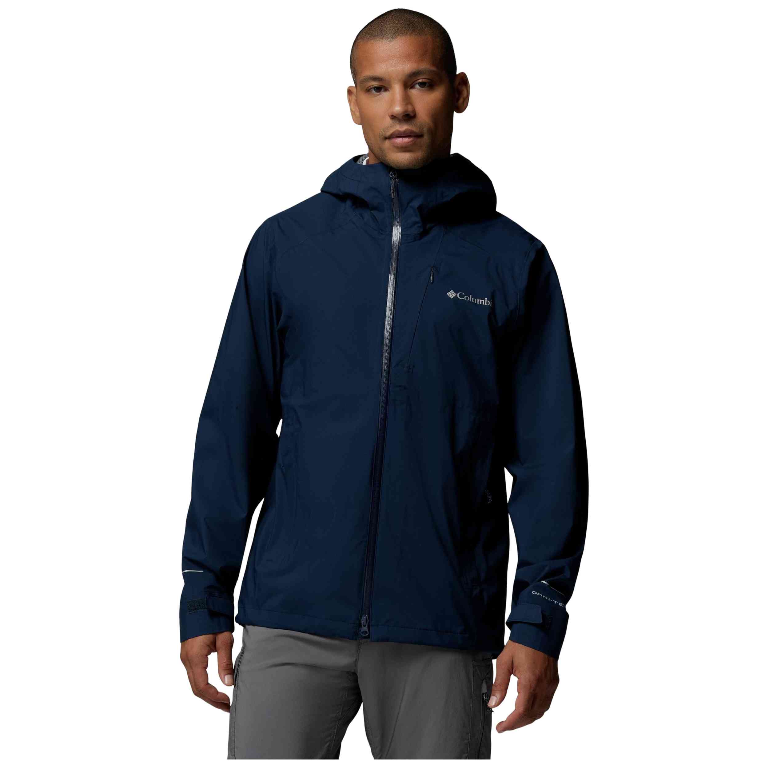 Chaqueta Columbia modelo Chaqueta con capucha Columbia Trailborne 2.5L Shell azul noche para hombre y mujer en color Azul