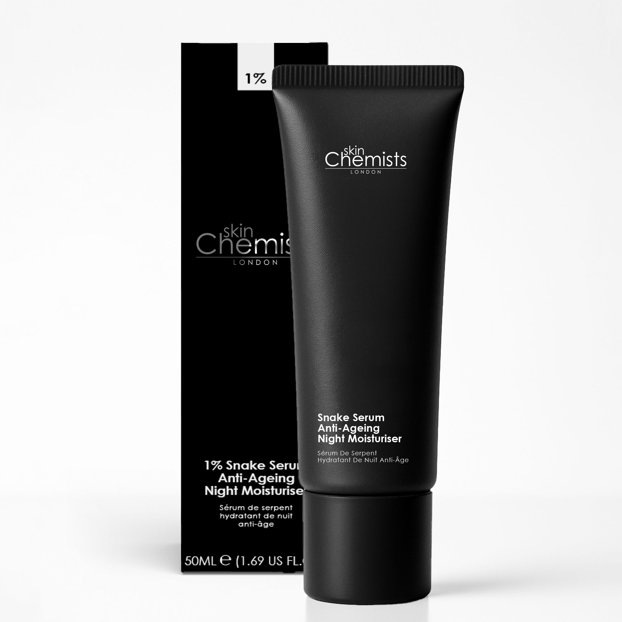 skinChemists - Snake Serum Crema de Noche Antiedad con Retinol 50 ml para Piel Madura