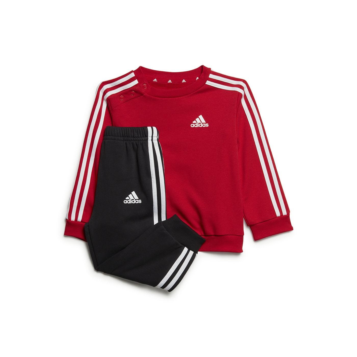 Adidas Chándal Niño 3S Jog Rojo/Negro - Ropa Deportiva Niño