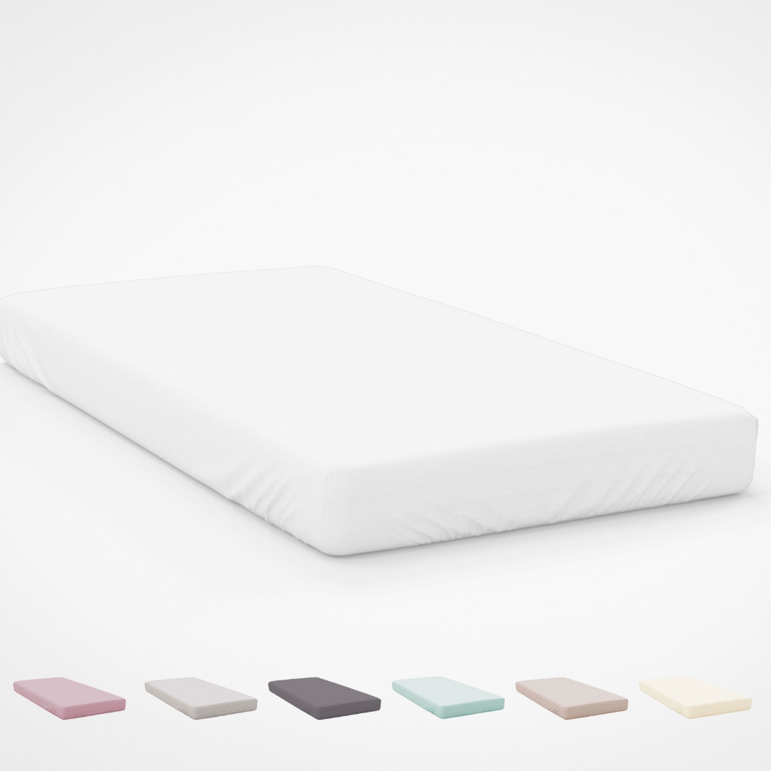 ICEHOME - Sábana Bajera Lisa Ajustable 4 Esquinas - Microfibra Ecológica Ultrasuave - Transpirable y Libre de Arrugas - Para Colchones hasta 33 cm - Compatible con todas las camas y estaciones.