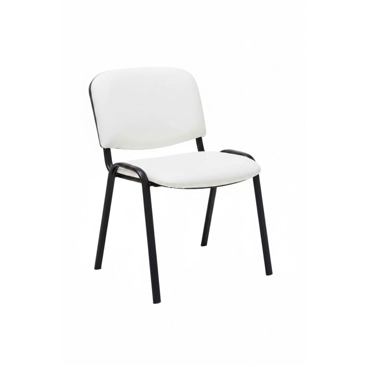 Regalos Miguel - Pack 4 Sillas de Oficina sin ruedas ni brazos Ofis Polipiel - Máxima Ergonomía - Ideal para Escritorio y Gaming
