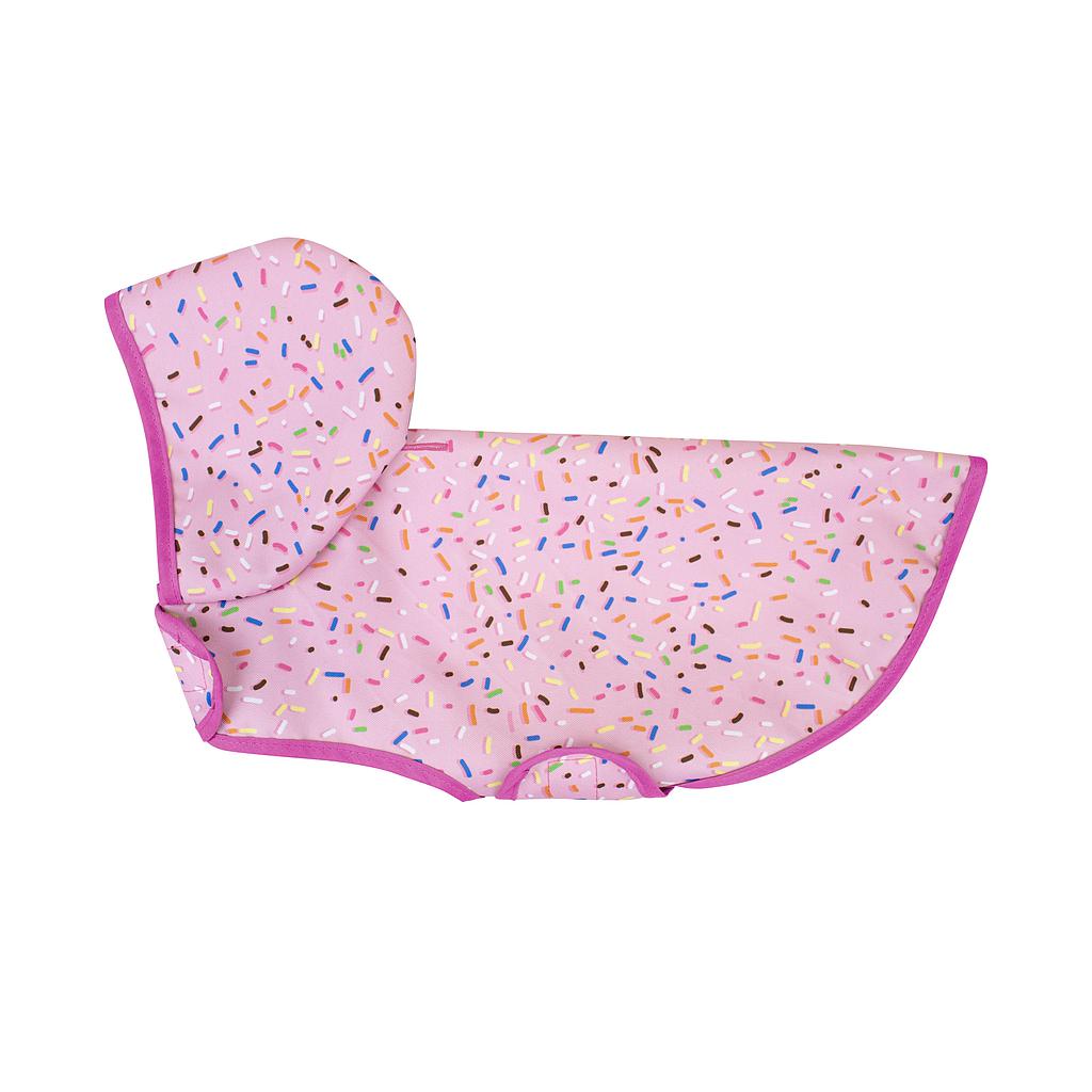 Impermeable para Perro Yagu Moda Confeti - Chubasquero Estampado Colorido (Talla 35)