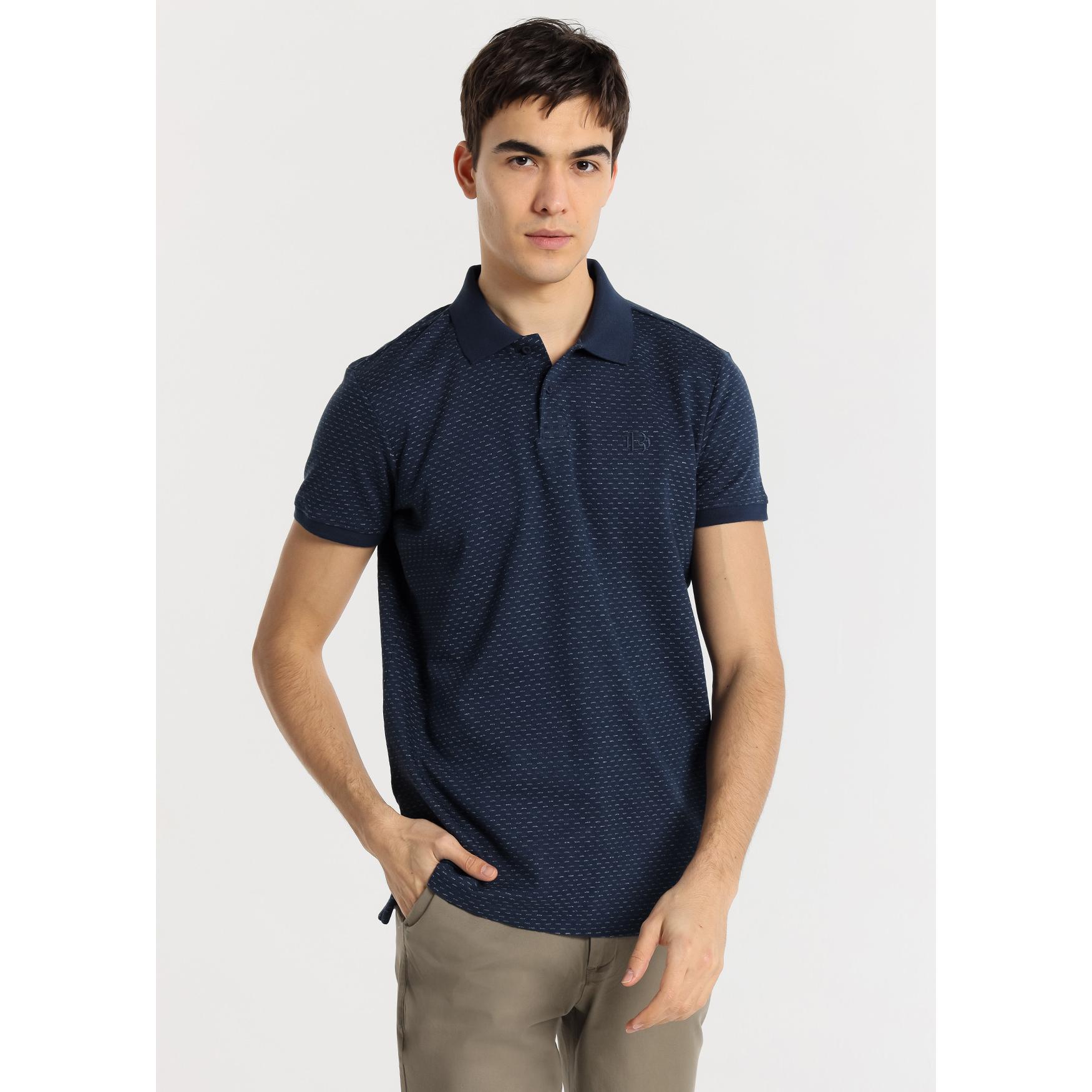 BENDORFF - Polo Jacquard Azul