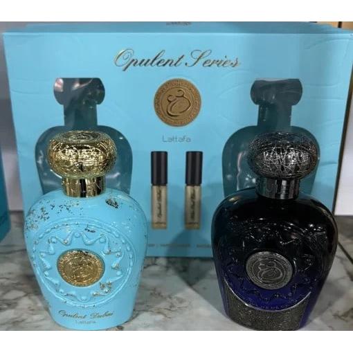 Pack de 2 unidades Opulent Dubai 100ml y Opulent Oud 100ml Lattafa,Set de regalo Perfumes arabes +Difusor automizado Series exclusivas Lattafa NOVEDAD