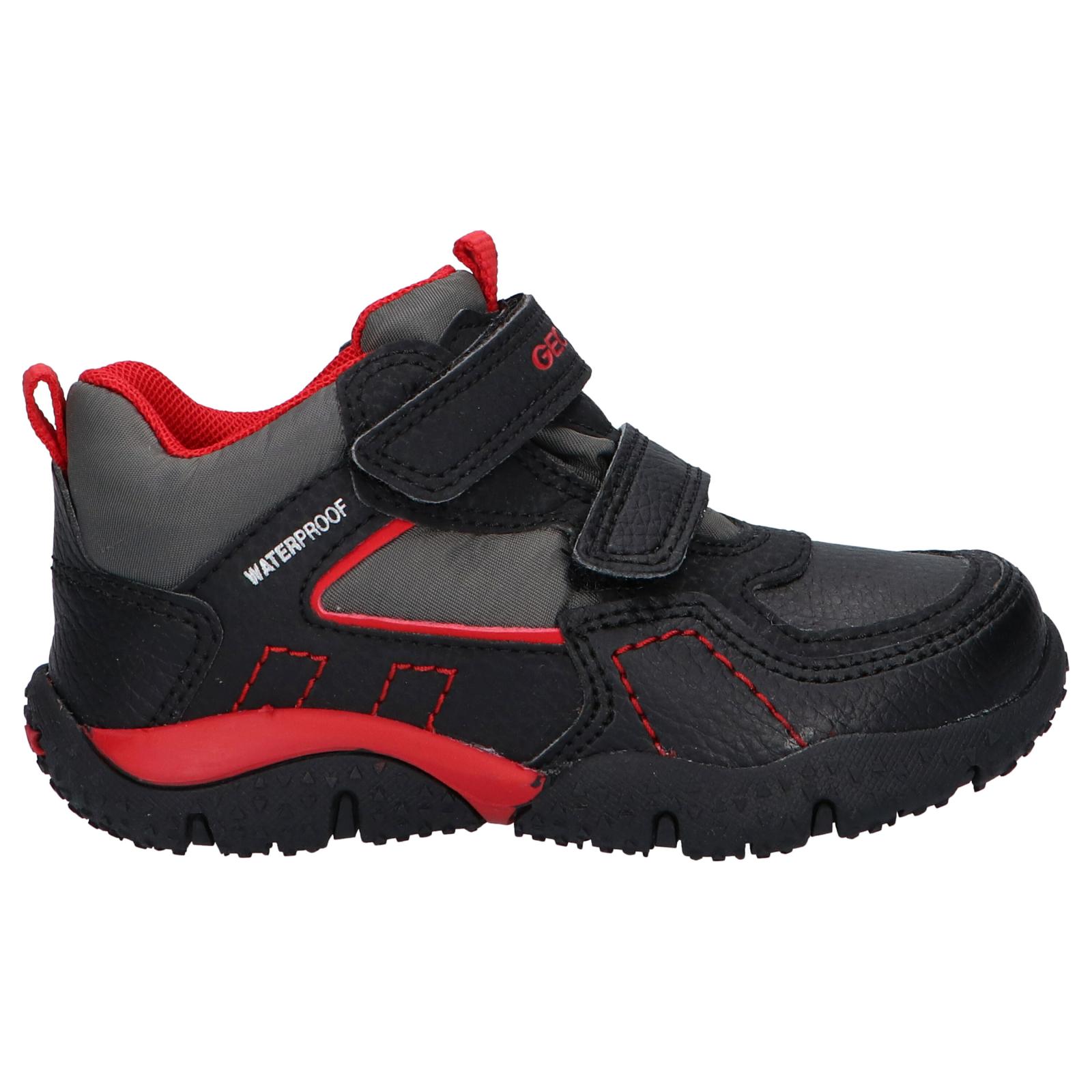 Geox j042ya 0cebu j baltic b wpf c0048 black-red children's sneakers