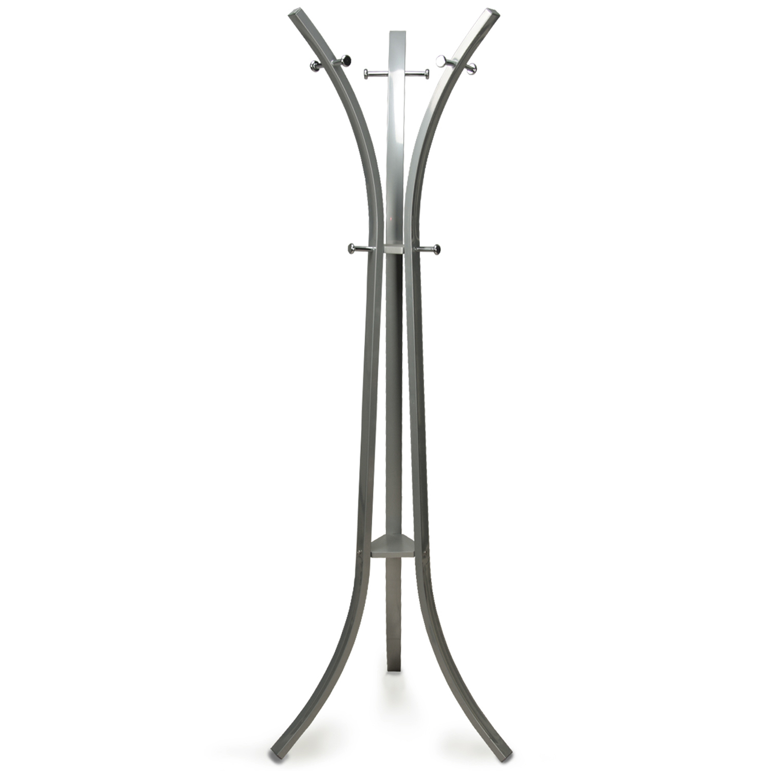 Perchero de pie metal gris 58x58x180cm, tubo: 20, 40mm y 13m