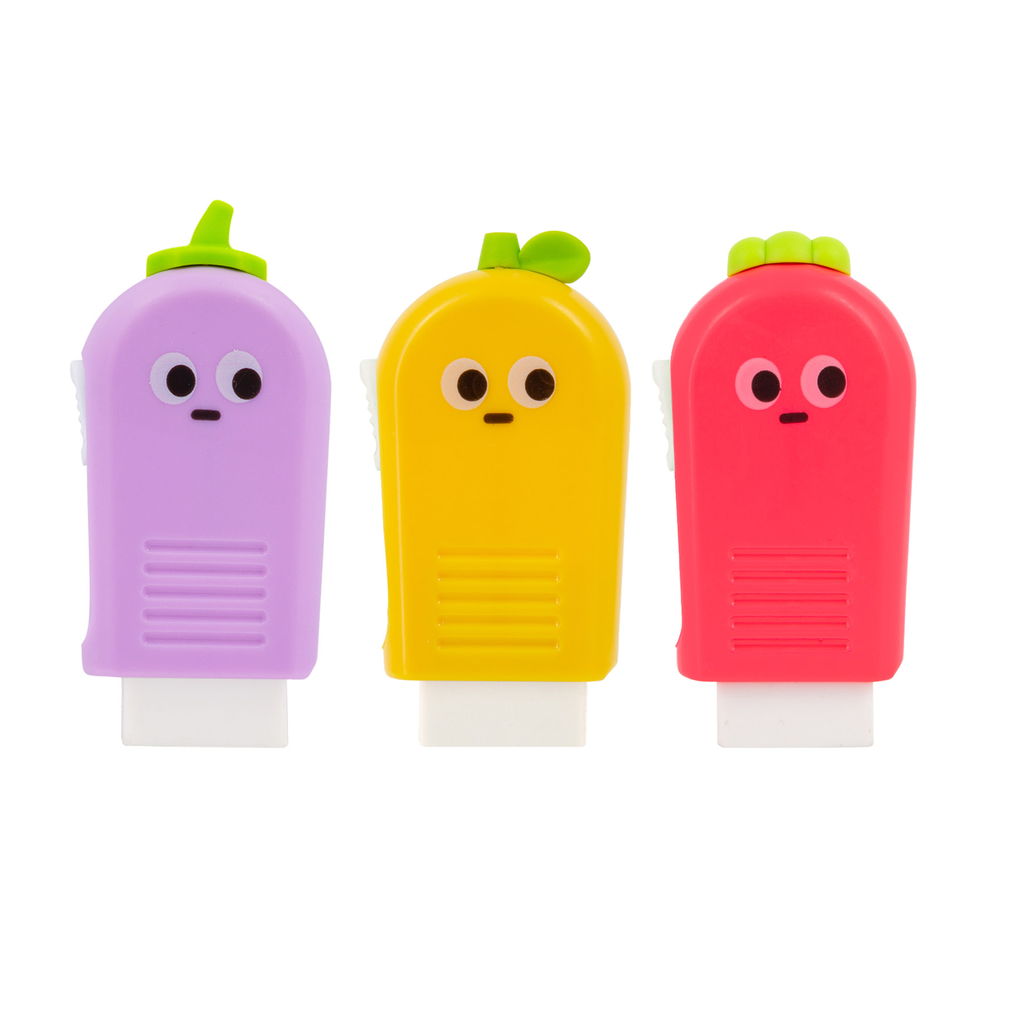 Starplast Goma de Borrar de Frutas y Verduras con Dispensador - Básica Pequeña