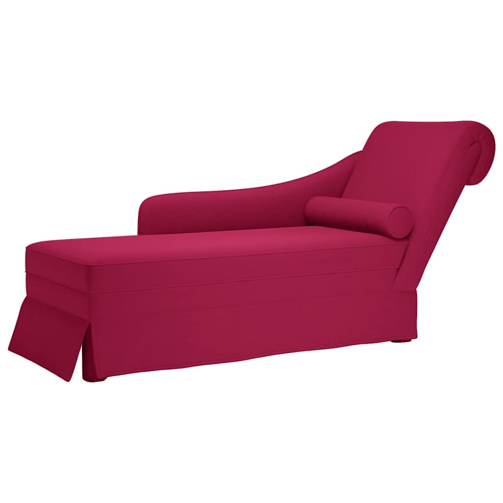 vidaXL Chaise longue respaldo reposabrazos derecho terciopelo