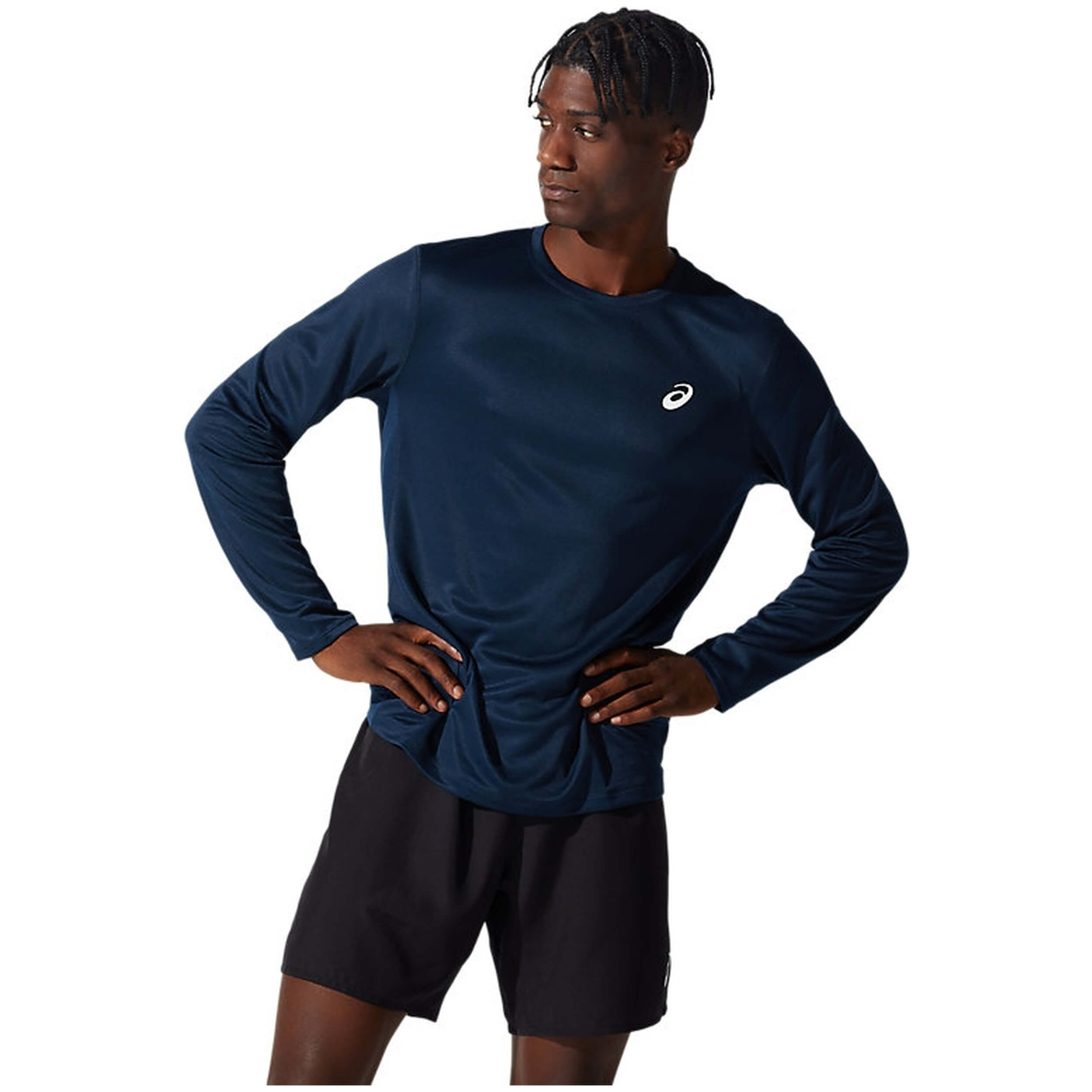 Camisetas De Manga Larga Asics modelo 2011C340-400 para HOMBRE en color Azul