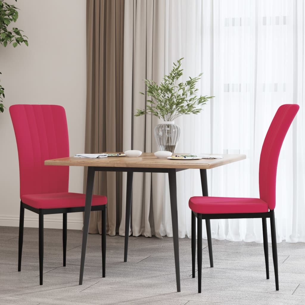 vidaXL Sillas de comedor 2 unidades terciopelo en color Negro/Azul/Verde oscuro y más | cómodas modernas ergonómicas para comedor cocina salón hogar