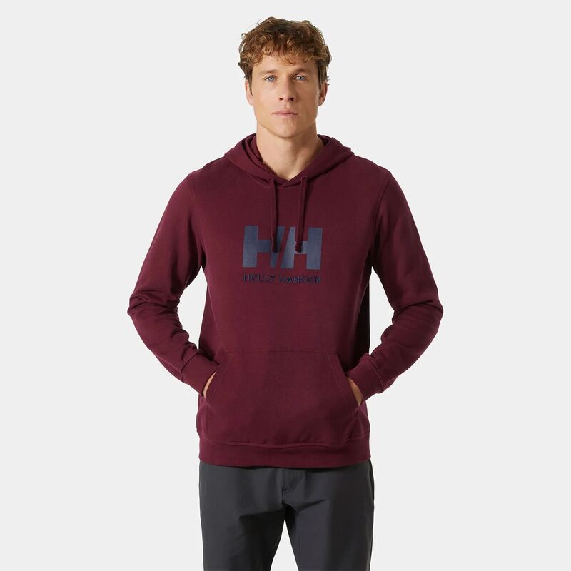 Sudadera Granate con capucha Helly Hansen Logo Hoodie Hickory