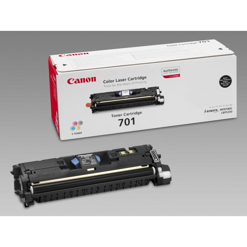 Canon - 701 cartucho de tóner 1 pieza(s) Original Negro 9287A003
